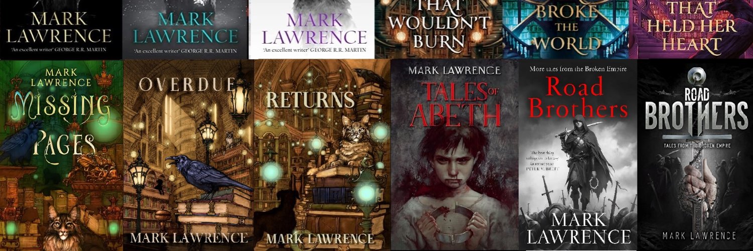Mark Lawrence's banner