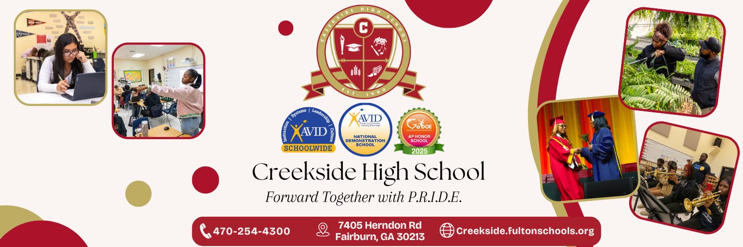Creekside High banner