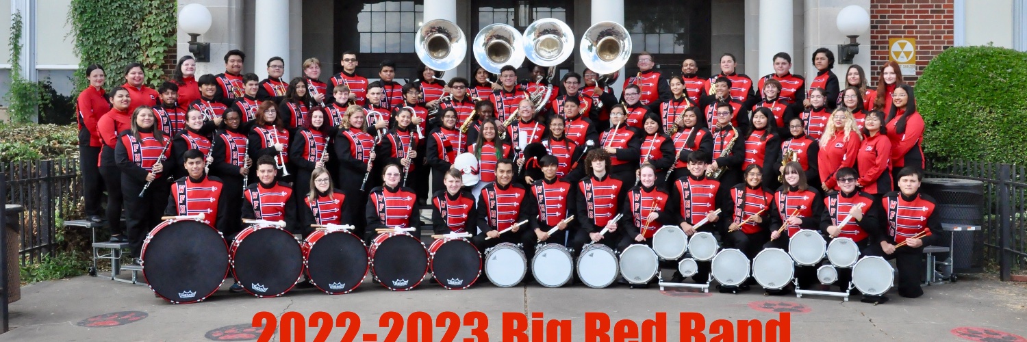 WFHS Big Red Band banner