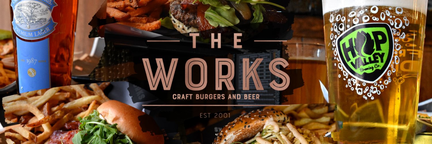 THE WORKS Craft Burgers & Beer banner