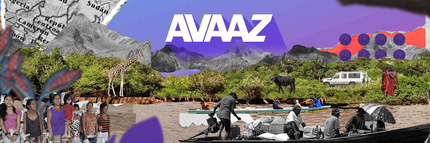 Avaaz's banner