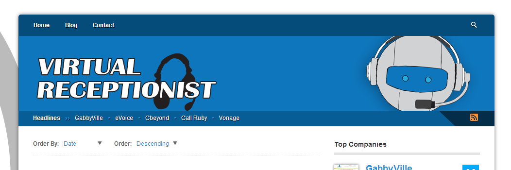 Virtual Receptionist banner