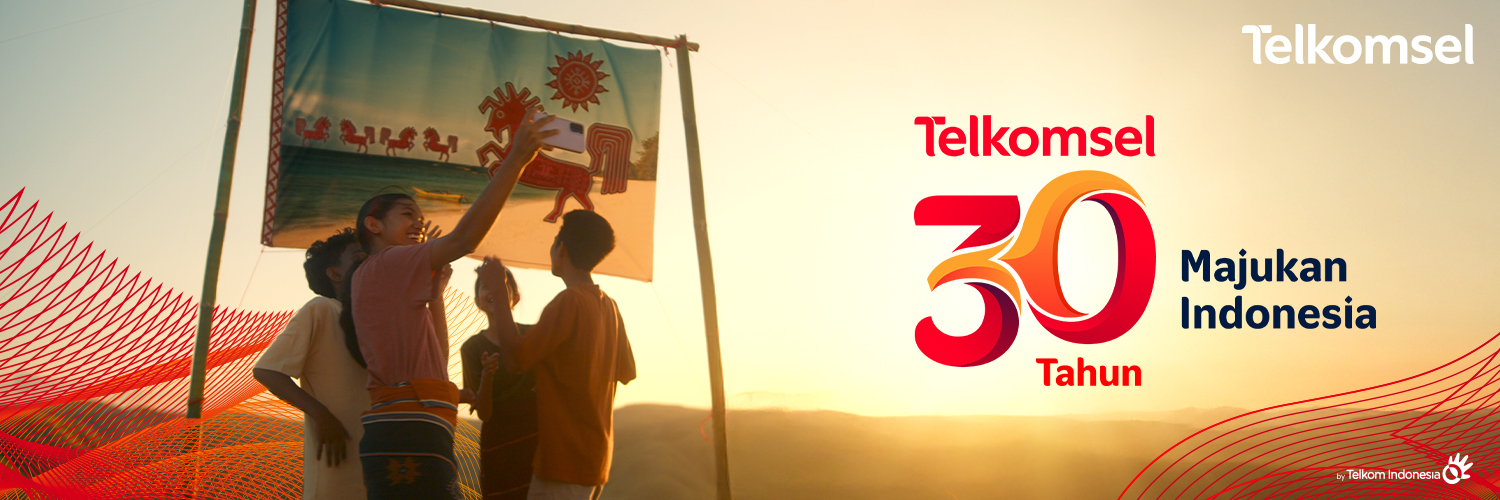Twitter banner for @Telkomsel