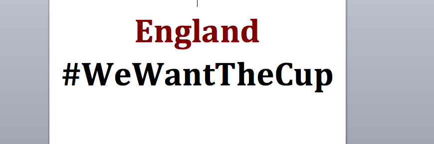 EngWeWantTheCup's profile banner image