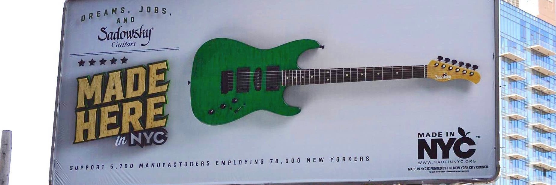 Sadowsky Guitars banner