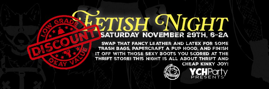 YCH: Discount Fetish Night banner