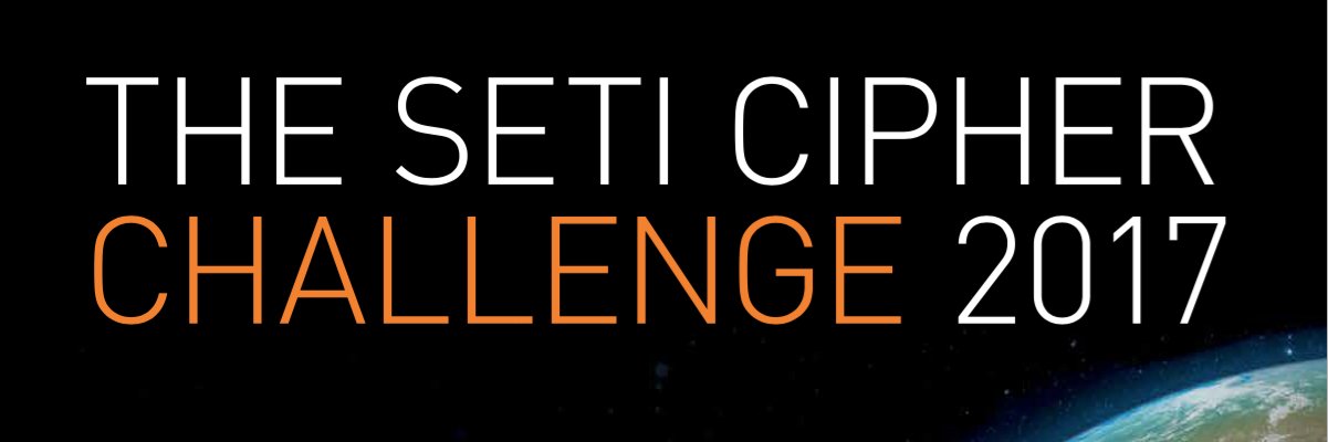 SETI CipherChallenge banner