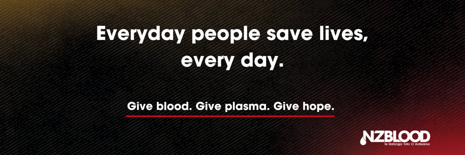 NZ Blood Service banner