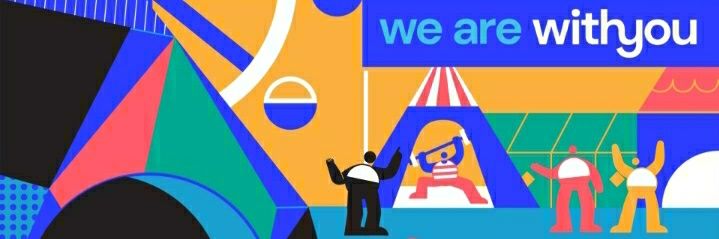 We Are With You Kent banner