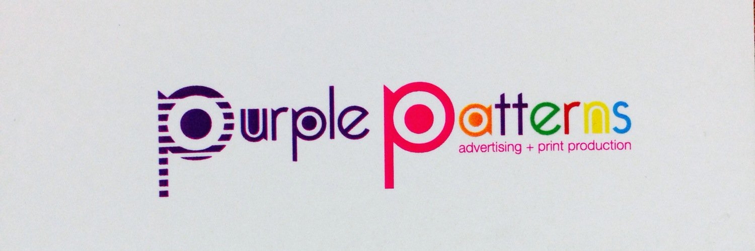 purple patterns banner