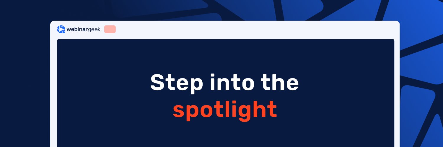 WebinarGeek banner