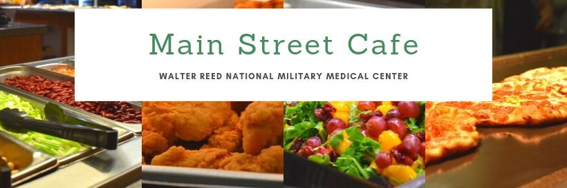 Walter Reed Main Street Cafe banner