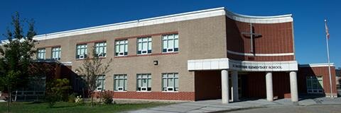 St Valentine School banner