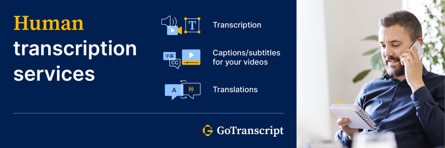 gotranscriptcom's profile banner image