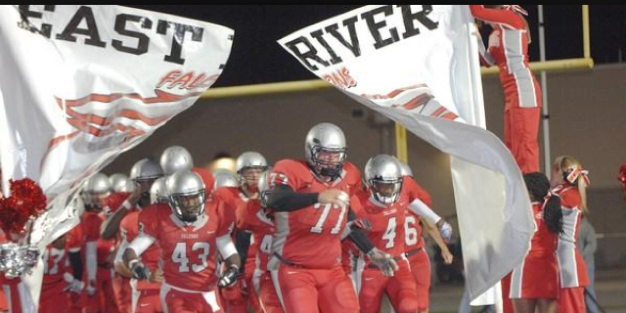 East River Football banner