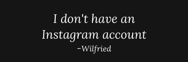 wilfriednancy Profile Banner