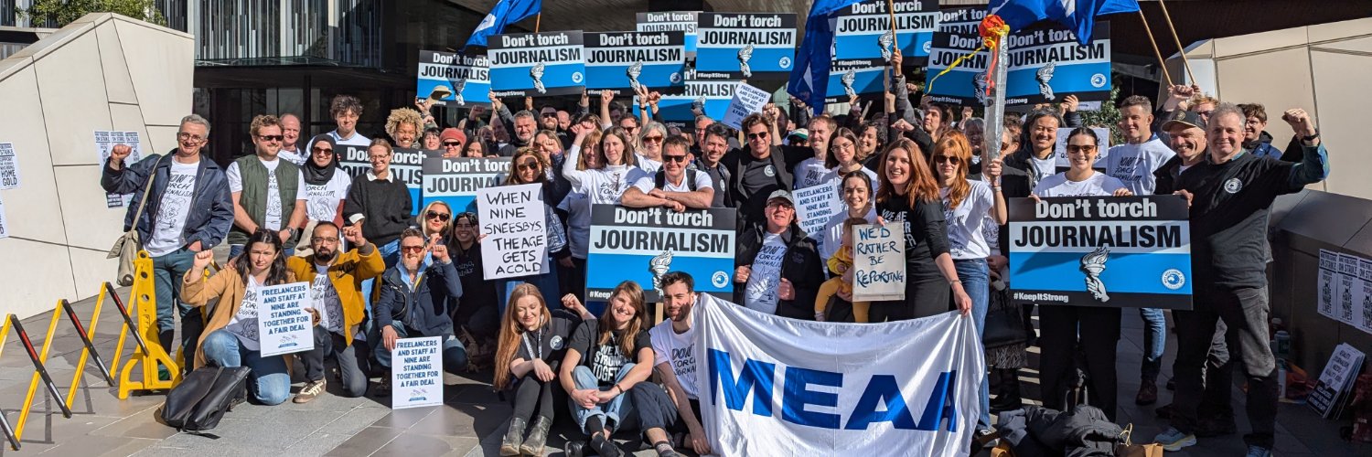 MEAA's banner