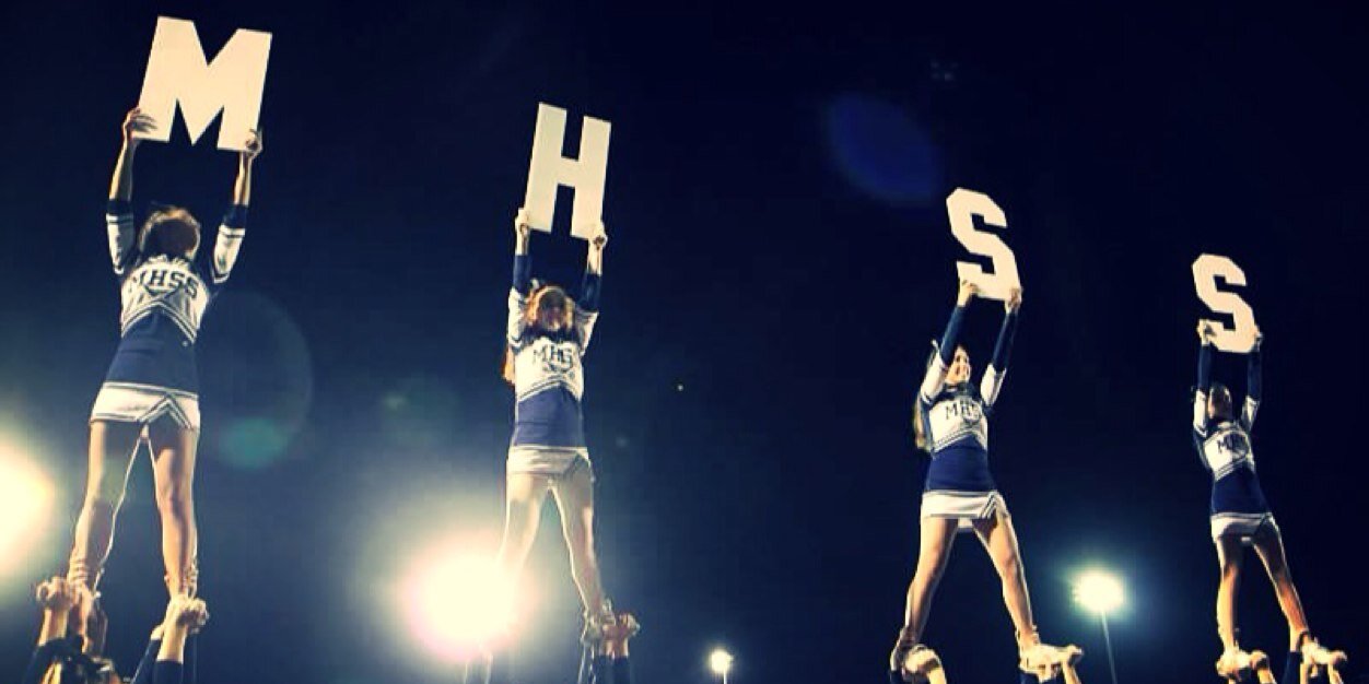Midd South Cheer banner