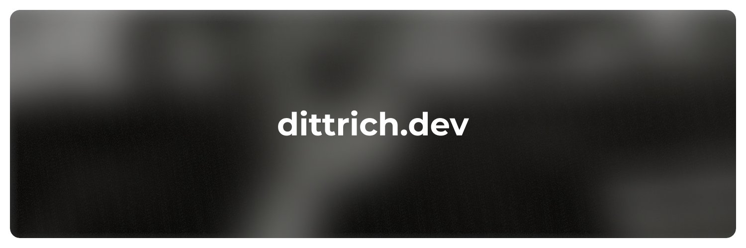 dittrichdev's profile banner image