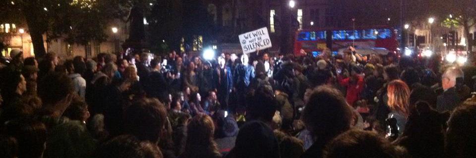 Occupy Democracy banner
