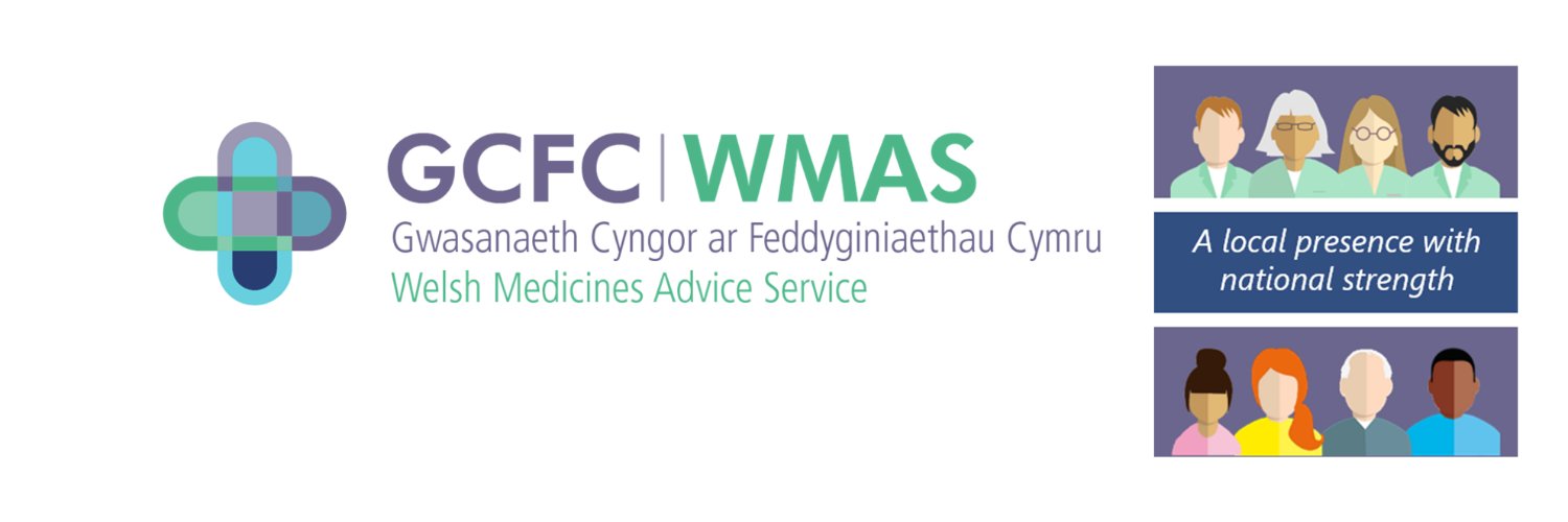WMAS / Gwasanaeth Cyngor ar Feddyginiaethau Cymru banner