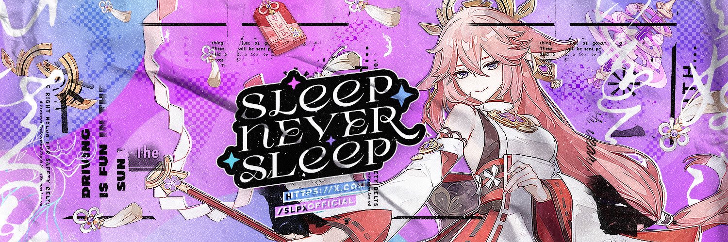 sleep never slp banner