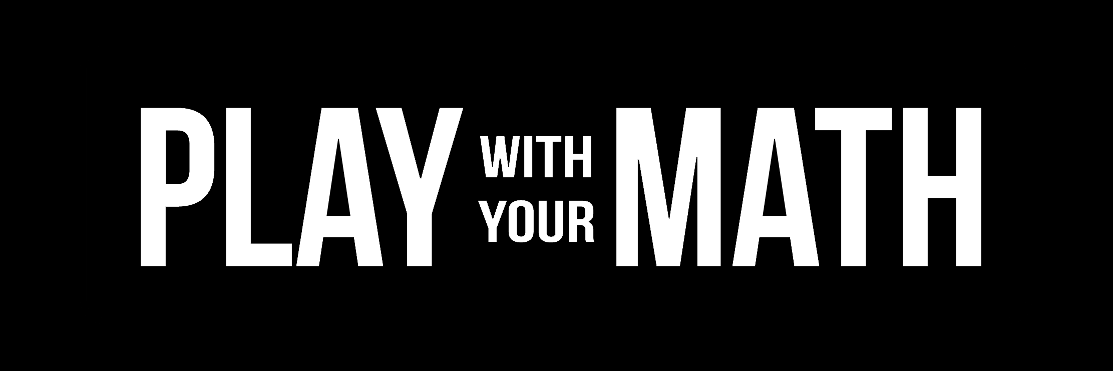 Play With Your Math banner