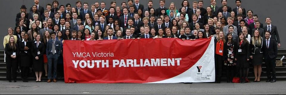 YMCA Victoria Youth Parliament banner