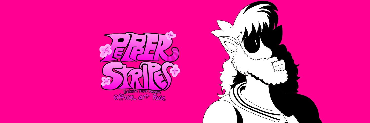 Pepper-Stripes 🌸🐼.bsky.social banner