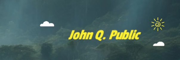 John Q. Public banner