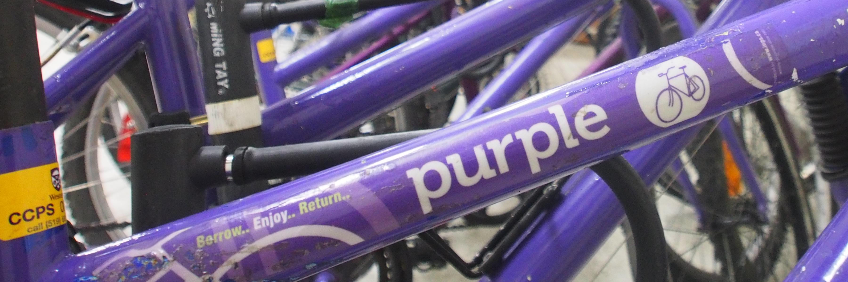 Purple Bikes banner