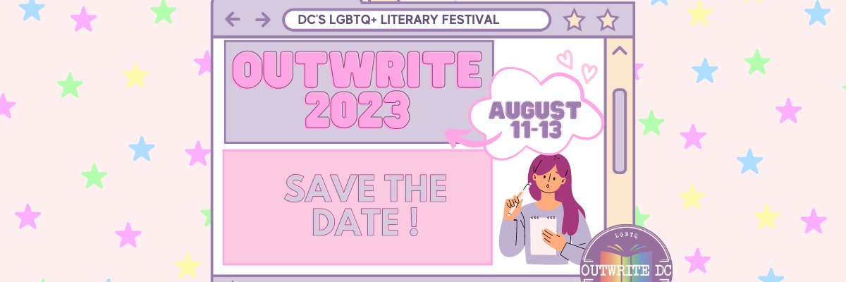 OutWrite DC LGBTQ Literary Festival banner