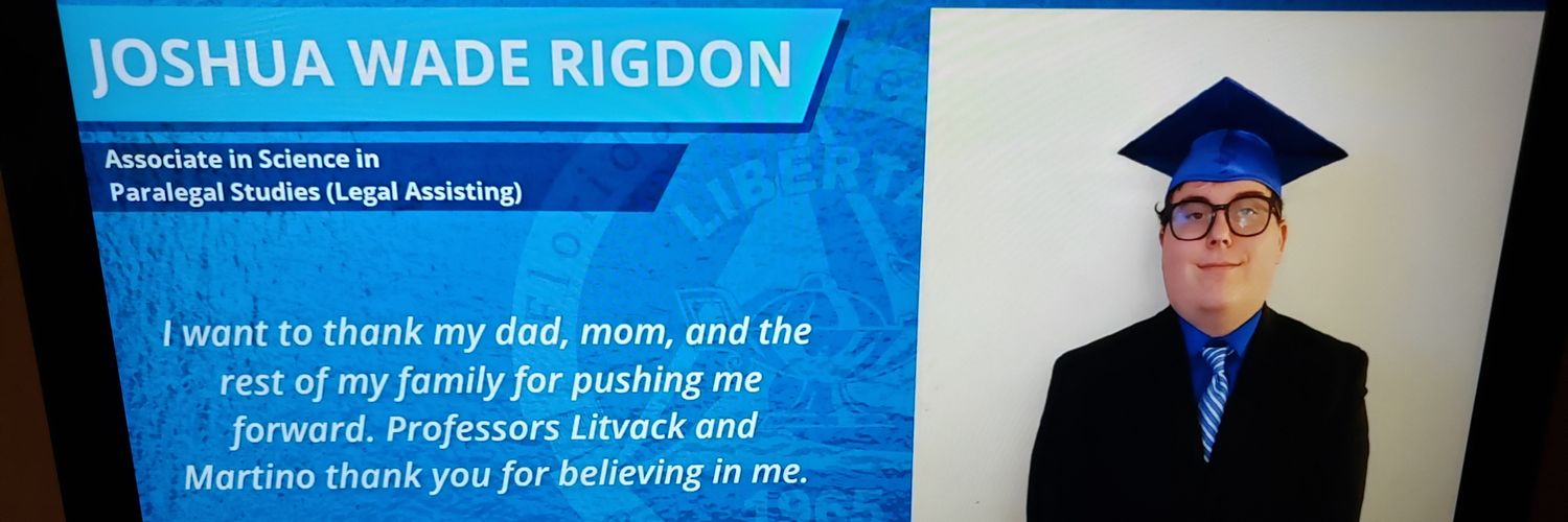Joshua W. Rigdon banner