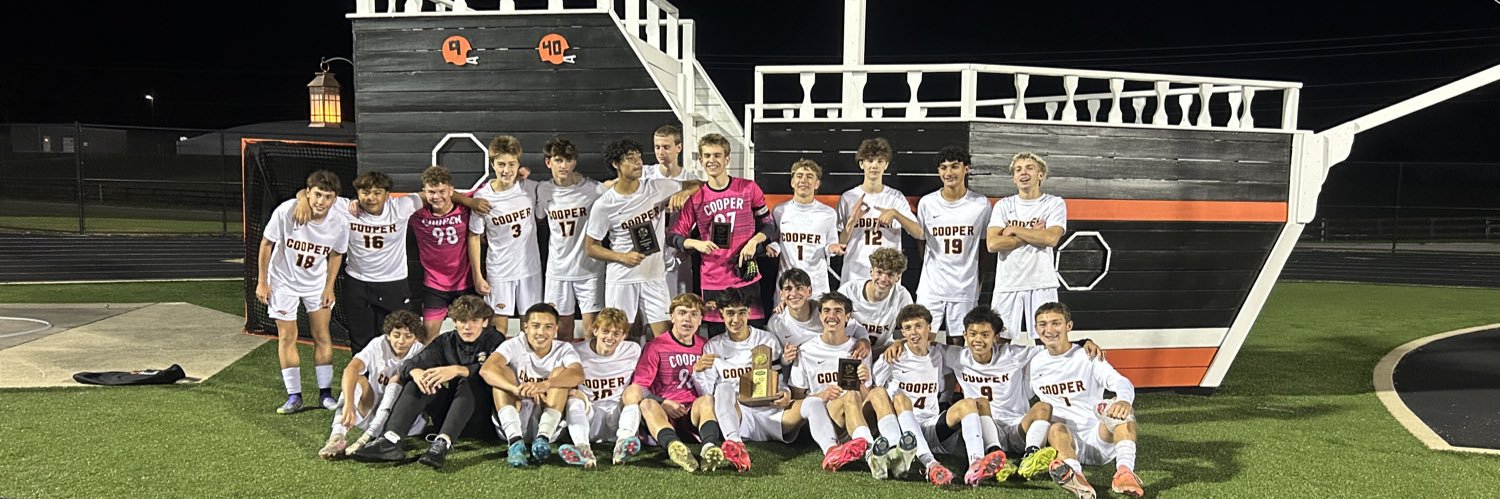 Cooper Men's Soccer banner