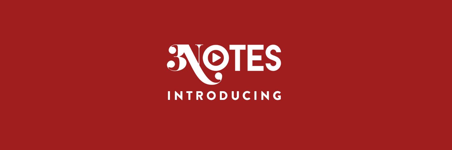 3 Notes Introducing banner