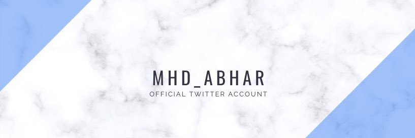 mhdabhar's profile banner image