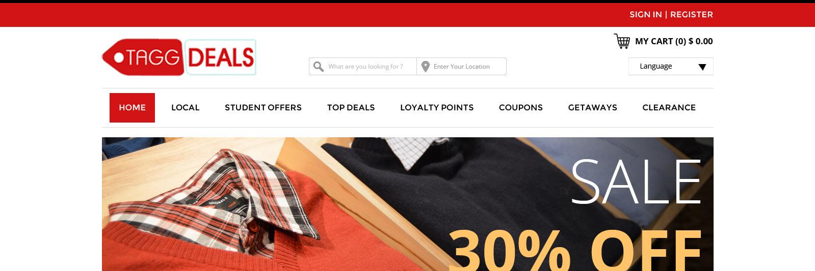 TaggDeals's profile banner image