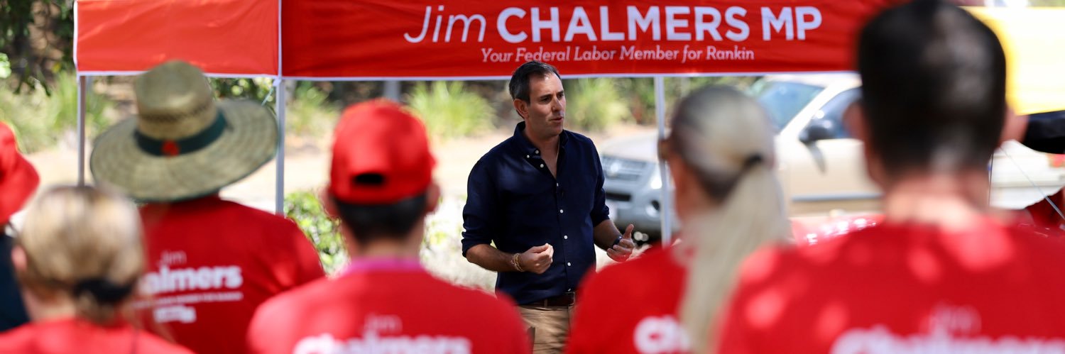 Jim Chalmers MP's banner