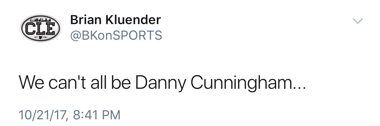 Danny Cunningham's banner