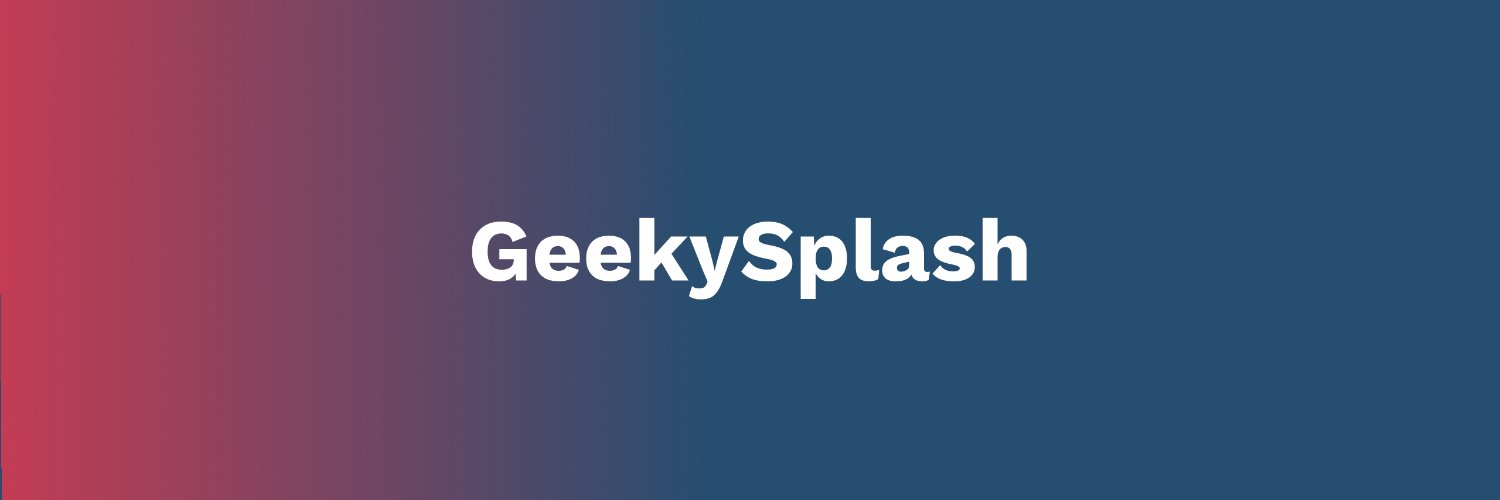 GeekySplash's profile banner image