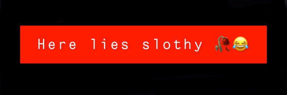 Red Slothy 💀 banner