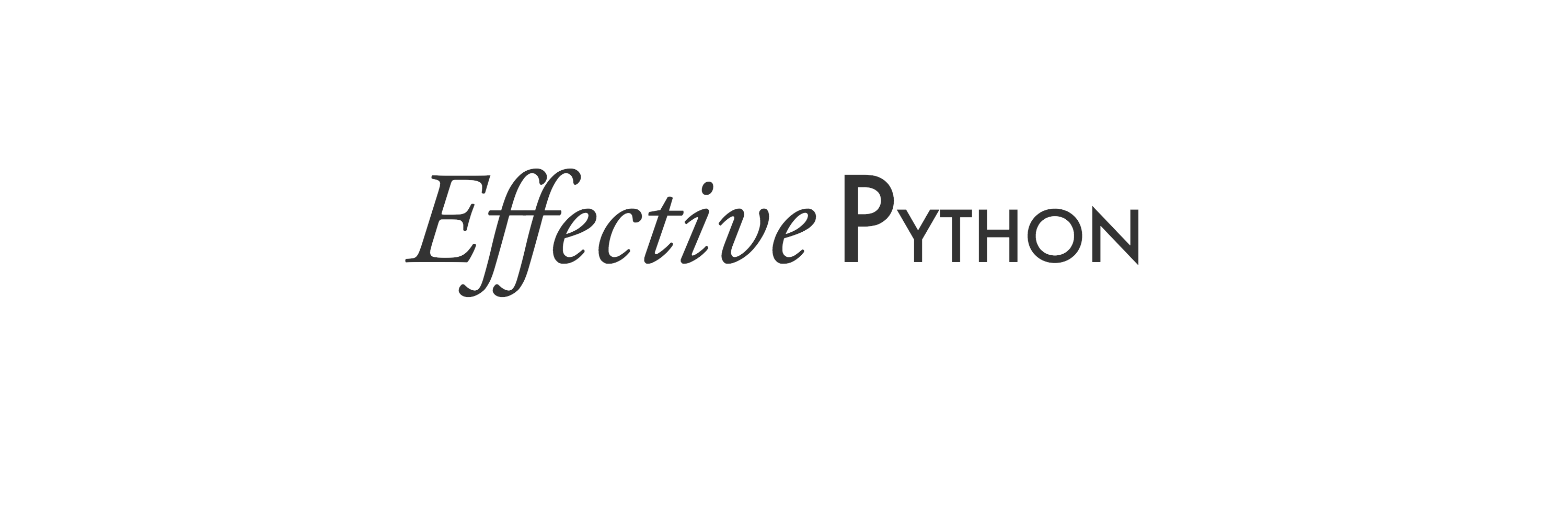 Effective Python banner