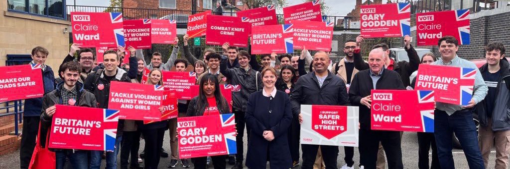 Young Labour's banner