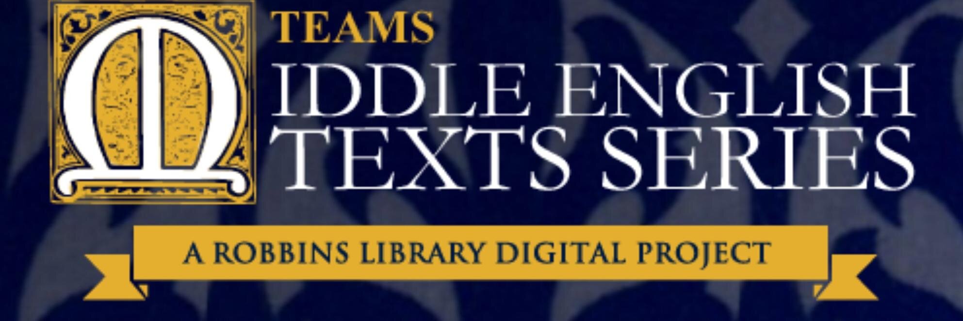 Middle English Texts Series banner