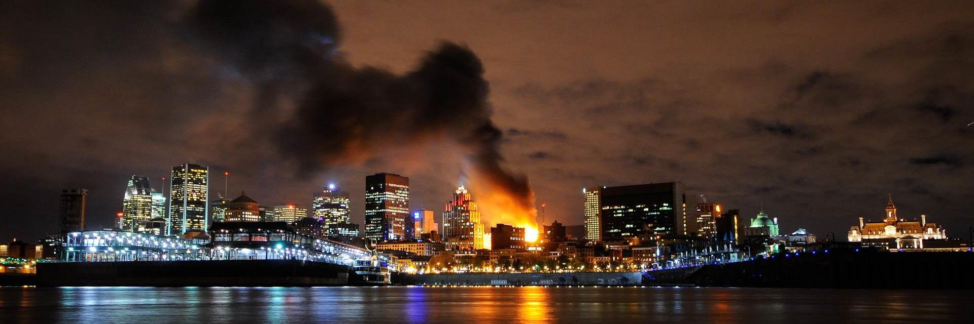 Pompiers Montréal banner