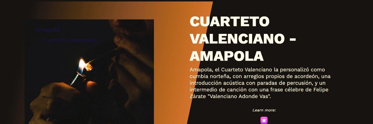 Cumbia Cuarteto Valenciano banner