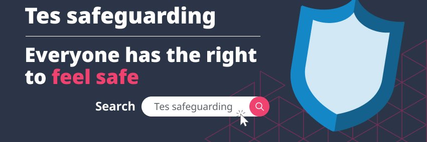 Tes Safeguarding banner