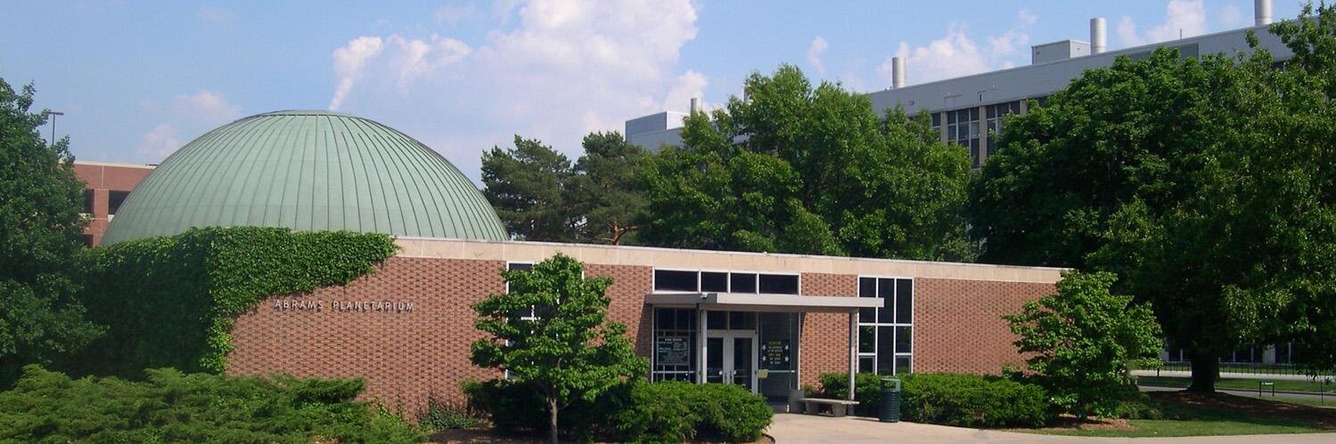 Abrams Planetarium banner