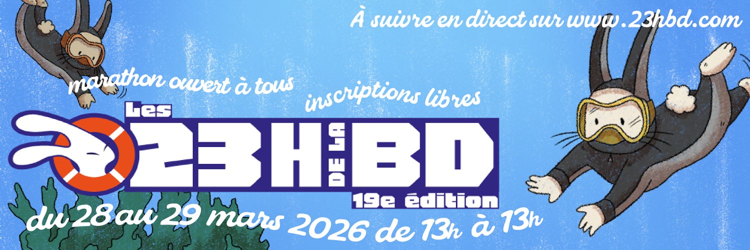 23 Heures de la BD / 28 & 29 MARS 2026 banner