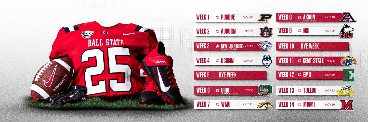 Ball State Football's banner